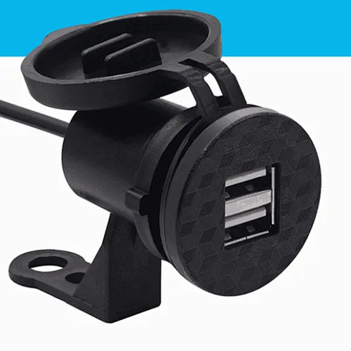2020 New hot-sale Waterproof Mobile Phone Fast Charging QC3.0 dual USB port Car Charger 12V