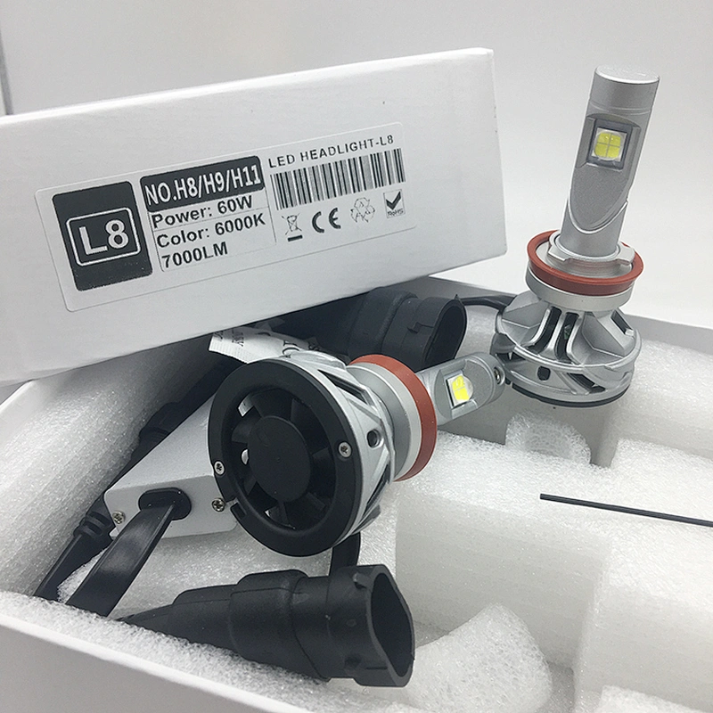 IP68 Waterproof Restoration Kits work light L8 14000lm XHP70 led headlights auto lighting h11