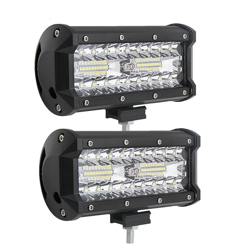 7 inch 120W bar led working light 7'' 3 row 4X4 truck offroad LED light bar for heavy duty vehicles