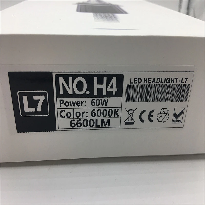 2018 Hot Sale  L7 Crees Xhp70 Xhp70 6000K Car Led Headlight H4 Led Driving Fog Lighting