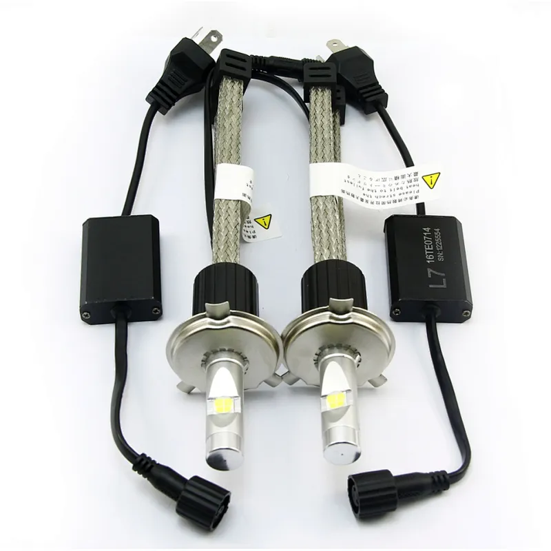 wholesale Brightest Car bulbs 6000k 13200lm L7 CREES l7 xhp70 led headlight bulbs h4 for car