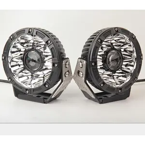 7'' JK wrangler high low beam led light 7 inch 45w led+laser working headlight Truck offroad high intensity laser led lights