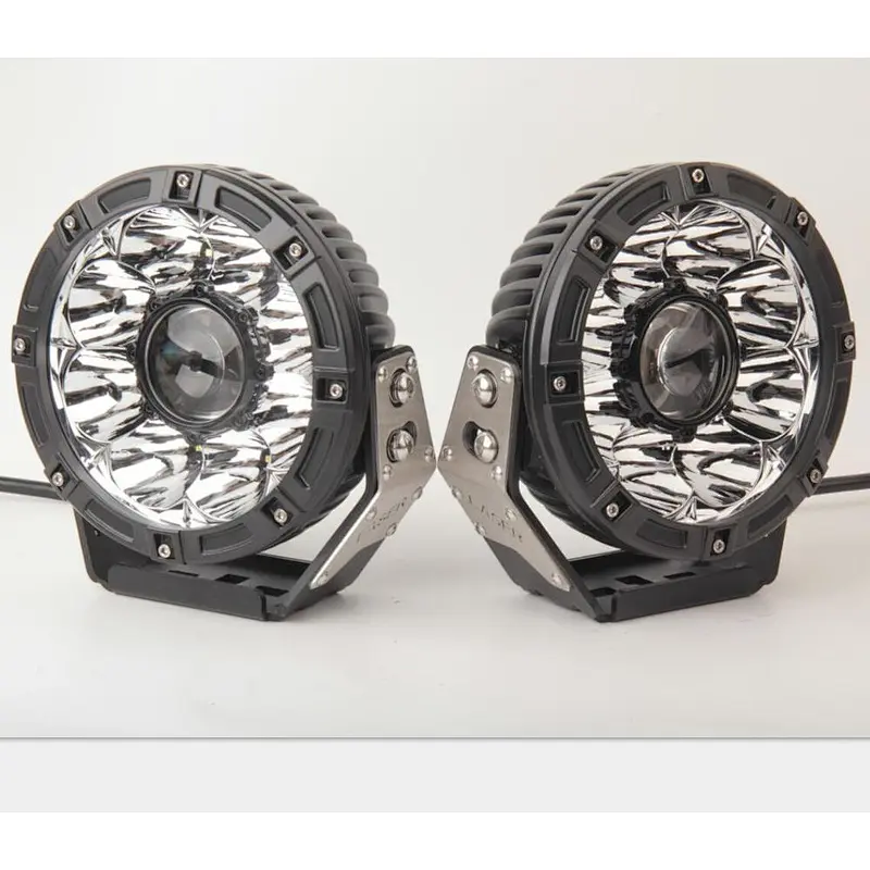 7'' JK wrangler high low beam led light 7 inch 45w led+laser working headlight Truck offroad high intensity laser led lights