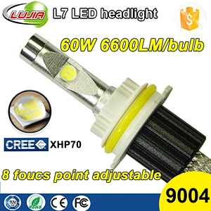 Motor scooter red copper Belt HB5 XHP70 LED Headlight Conversion kit xhp70 HB1 9004 60W Car LED Headlight bulb high performance