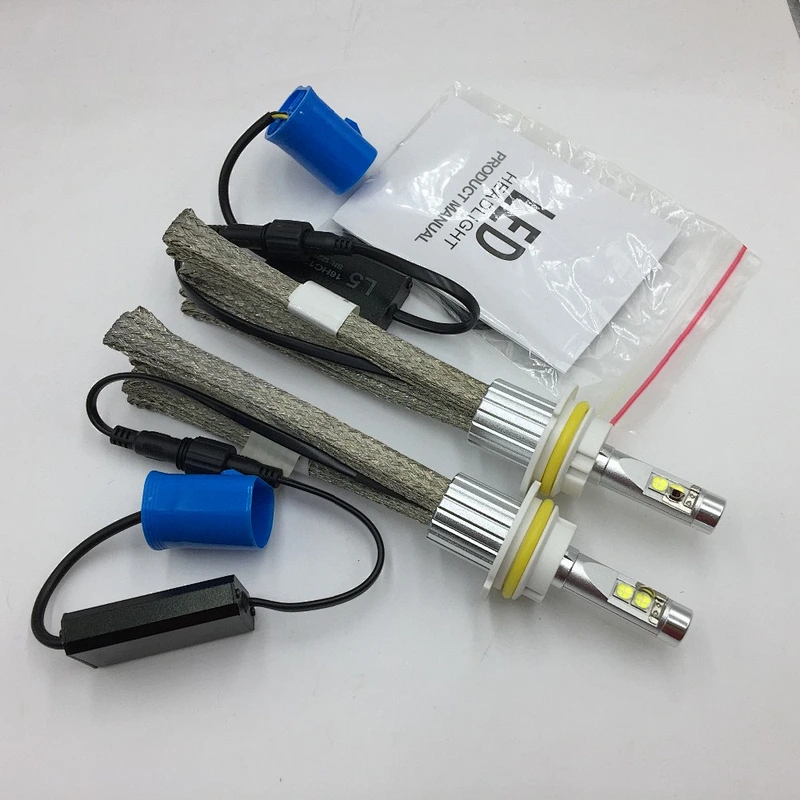 Top Quality 4300K 5000K 6000K LED car light L5 LED 9004 Headlight Kit 9004 Hi/low Headlight LED pk V8 LED