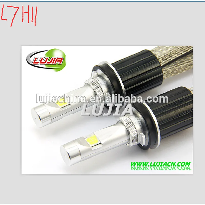 Lujia L7 Crees XHP70 all in one Fanless H11 PGJ19-2 car led headlight fit for H4 H7 H8 H9 H10 H11 H13 9005 9006 9012 D1 D2 D3 D4