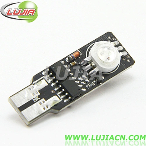 High power car flash light T10 6w socket light patterns led lamp auto in flash strobe function car flash light