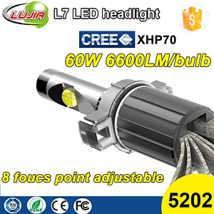 2017 New Product! Adjustable L7 XHP-70 LED Headlight H16 5202 2504 6600lm XHP70 LED Headlights for cars motors parts