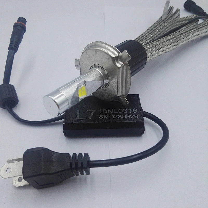 high beam low beam H4 XHP70 led headlight car bulbs , L7 H4 led automobile headlight 120W 13200LM