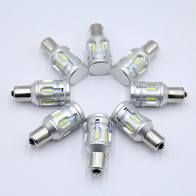 Bombilla de luz led sofisticada tecnología 1156 24smd 2019 Canbus auto auto luz intermitente 25W BA15S BAU15S