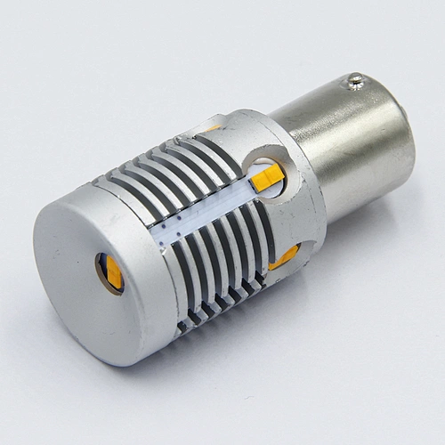 Landjoy 10v-32v 1000lm yellow light t10 bulb socket led auto car 1156 canbus