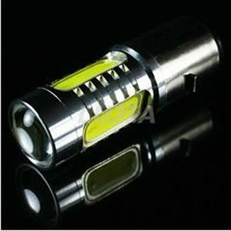 motorcycle ba20d led headlight bulb 7.5w led Reflector  with lens / scooter h6