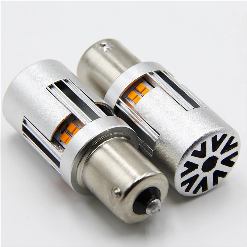 Lujia 2020 New Fans 30Watt 1800lm 1156 Ba15s P21W LED Canbus Turn Signal Backup Reverse LED Light Bulbs