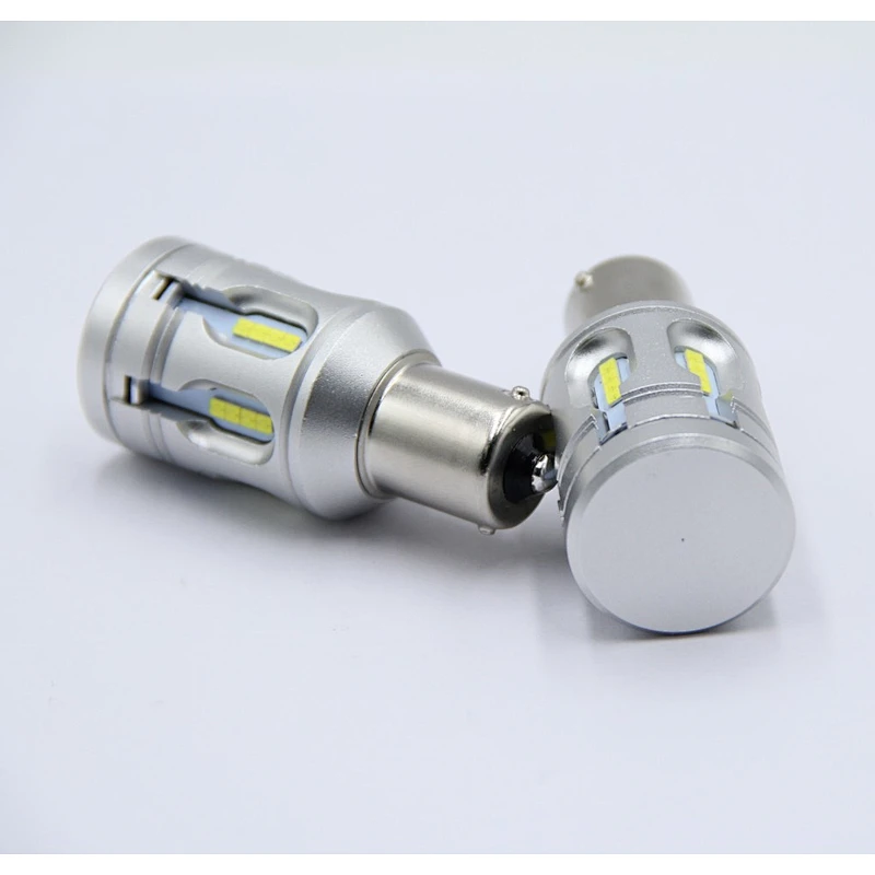 Bulb T20 Ba15s Bau15s Canbus Car Rear Light Amber Turning Signal Lamp No Error 7443 Auto 12v For 1156 24smd Csp Led