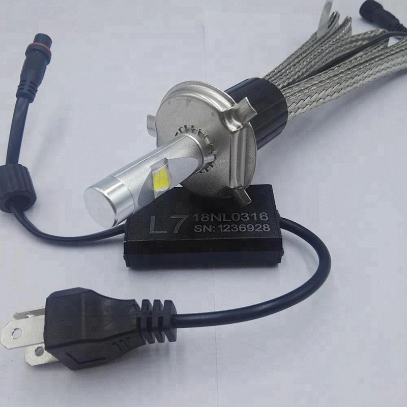 2018 lujia L7 H4 p43t bulb 6V-48V led headlight , CREEE xhp70 kit led h4 motorcycle light P70