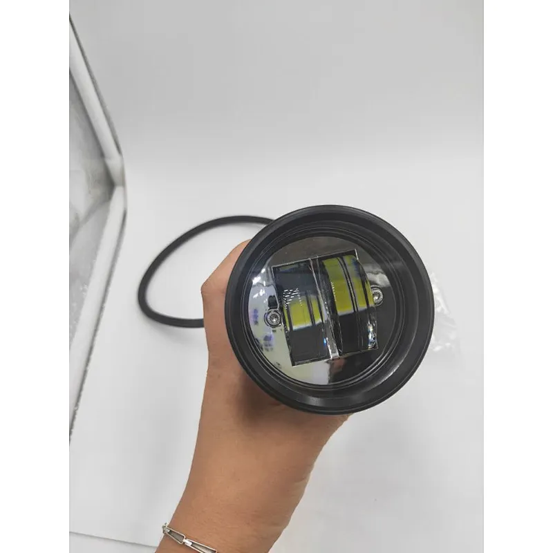 2019 M4S New design 45W Motorcycle double lenses LED Headlight White Headlamp IP68 waterproof 5000LM