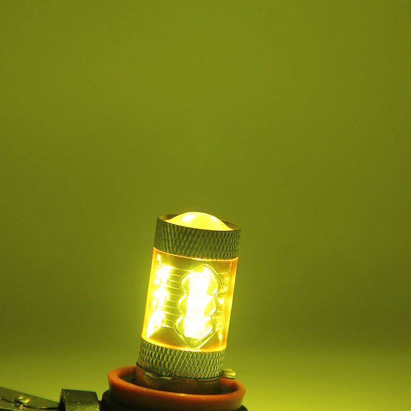 10V-32V DC AC light bulb 870lm white 300lm yellow 80W XBD led chip H8/H11 HB3/HB4 9005