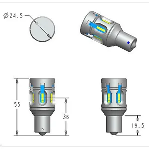CANBUS led bulbs light T25 3156 canbus led 25W 10-32V DC AC 24leds 2020 SMD 3157 error free for BMW