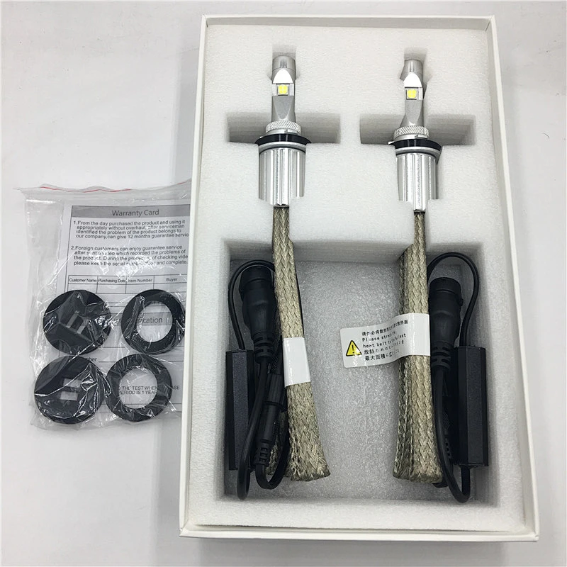 H1 H3 H4 H7 H8 H11 9005 9006 Bulb Socket 6000K Auto Light 4800lm H11 Car Headlight Bulb  H1