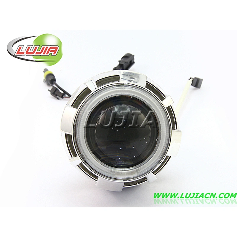 6Colors 3W 12V led HID Lens Projector Bi-Xenon HID Projector Lens light Angel Eyes kit headlight