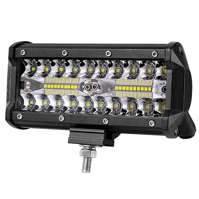 7 inch 120W bar led working light 7'' 3 row 4X4 truck offroad LED light bar for heavy duty vehicles