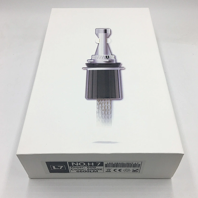 2018 popular patent L7 6600lm xhp70 led h7 headlight with 8 lighting modes