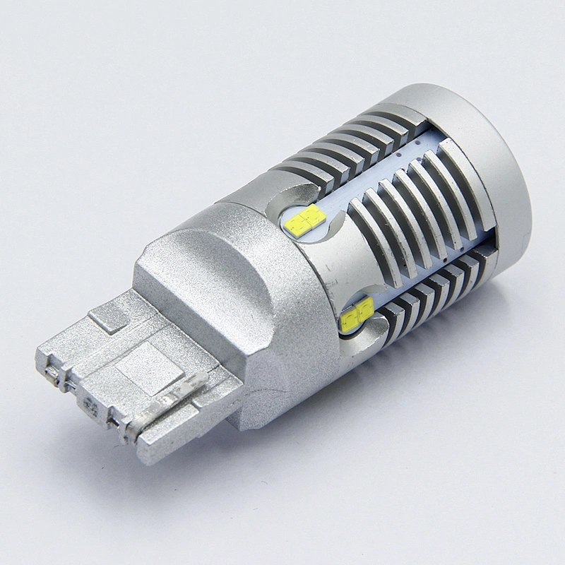 2 years warranty 1500lm 23w 12pcs CSP chip small body t10 t20 bulb led CANBUS