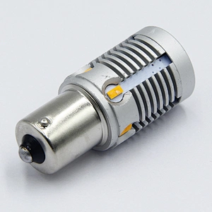 Landjoy 10v-32v 1000lm yellow light t10 bulb socket led auto car 1156 canbus