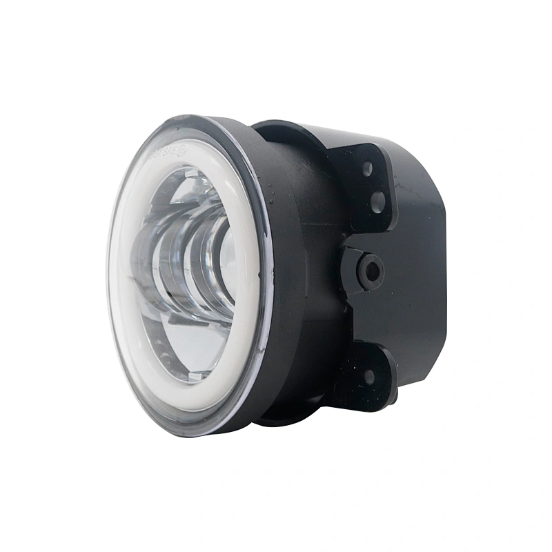 DOT SAE E9 4inch LED jeep turning Light 4'' Angel Eyes LED Fog Lamp 30W Round With DRL Car Accessories For Jeep Wrangler