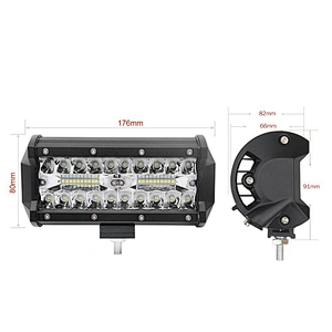7 inch 120W bar led working light 7'' 3 row 4X4 truck offroad LED light bar for heavy duty vehicles