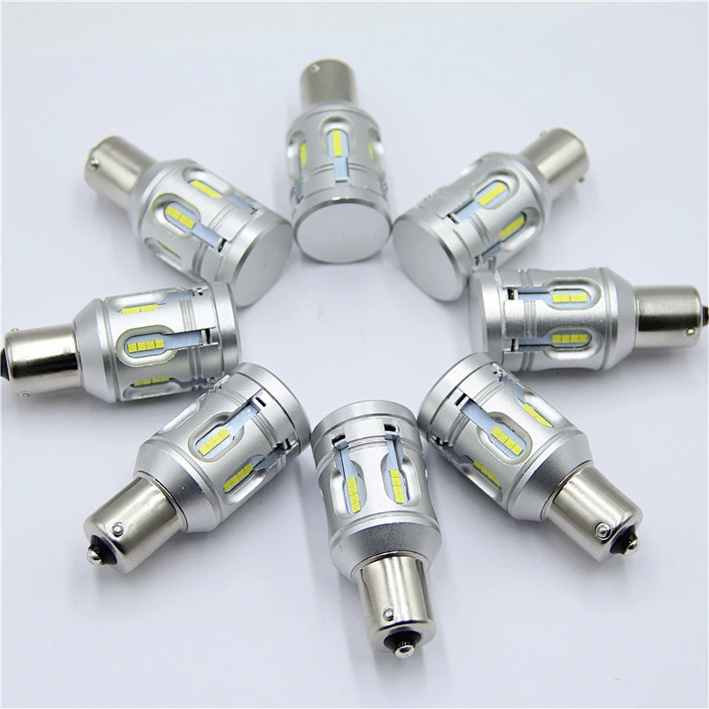 car led Ba15s 1156 P21W No OBC Error DRL stop light Car Reverse Lamps Turn Signal bulb Canbus 1156 LED 2020 chip 24SMD