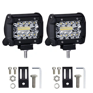 Wholesale best price 60W 7D reflector 4 inch offroad 4x4 auto LED light bar 4'' 60w led working light