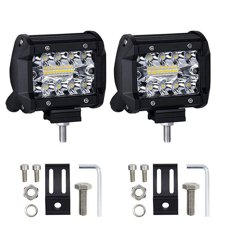 Wholesale best price 60W 7D reflector 4 inch offroad 4x4 auto LED light bar 4'' 60w led working light