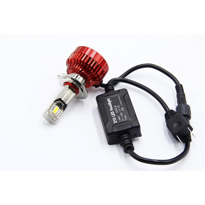 Best price X10 LED car light h7, 45w 6000lm car led headlight, h4 h11 9005 9006 motorcycle led headlight H7