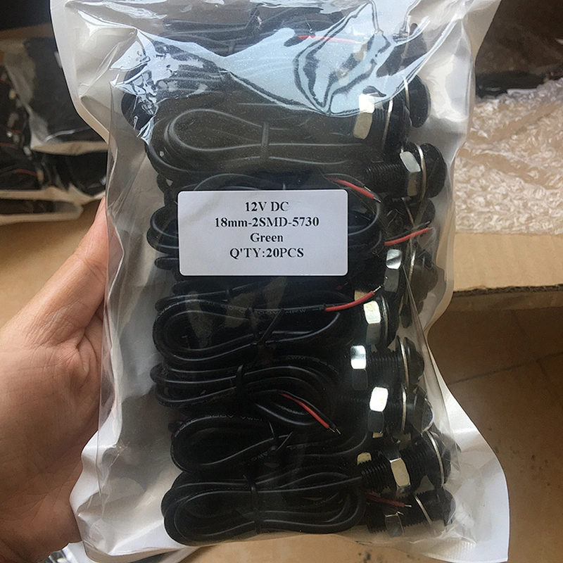2018 Lujia 18mm 23mm colorful headlight eagle eyes led taiwan motorcycle parts with strobe light