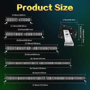 No.1 Bright Car 4x4 LED laser Driving Light Truck/auto/heavy duty vehicle double Row 50