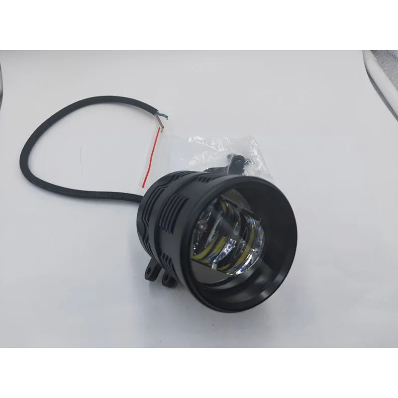 2019 M4S New design 45W Motorcycle double lenses LED Headlight White Headlamp IP68 waterproof 5000LM
