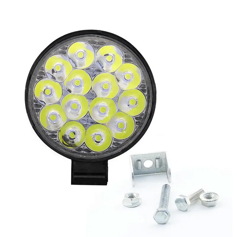 LUJIA 14 led work light, mini 42W led truck light Auto Led working Headlight IP67 Waterproof LED offroad light