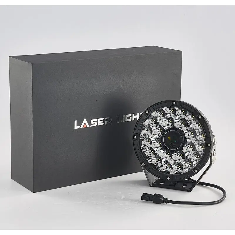 LUJIA 2020 New round driving led work light lux@2000m 8.5'' inch 9'' inch Offroad laser headlight led motorcycle spot light