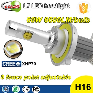 2017 P70 4300K 5000K 6000K car lighting led kit ,XHP70 60w LED Headlights kit 6600LM L7 Car LED Headlight dual beam