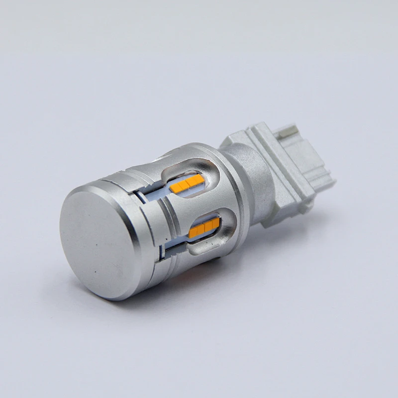 Bulb T20 Ba15s Bau15s Canbus Car Rear Light Amber Turning Signal Lamp No Error 7443 Auto 12v For 1156 24smd Csp Led