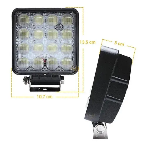 New arrival Truck accessories 48w super bright Square/Round led working light, epistar chip 5D 48w led work lamp light