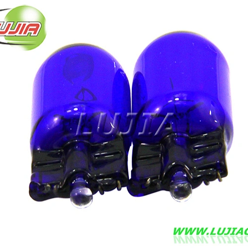 T10 Halogen Bulb Lamp, New Blue Chrome Bulb