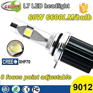 New Arrival High Power Super Bright All in One 60W 6600lm L7 Crees xhp70 9012 Car Led Headlight 9012 Conversion Kit