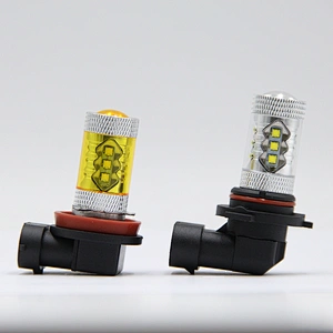 10V-32V DC AC light bulb 870lm white 300lm yellow 80W XBD led chip H8/H11 HB3/HB4 9005