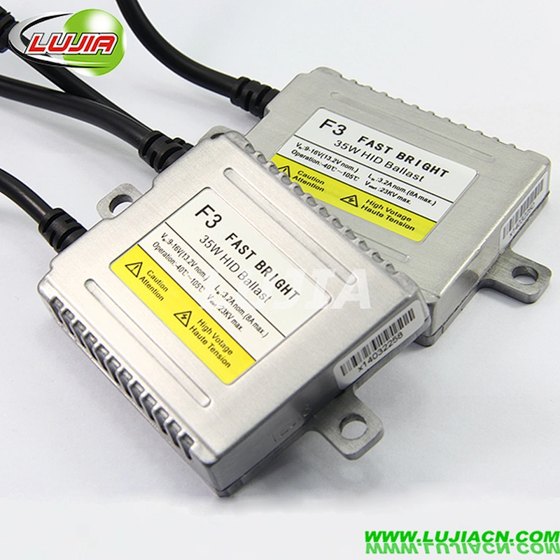 Lujia!! 0.1s quick start 9-16V F3 fast bright decoder 35W slim xenon HID ballast