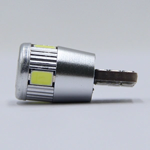 Powerful 10-32V DC AC 100lm 2w 0.17A T10 5630 6smd led light CANBUS