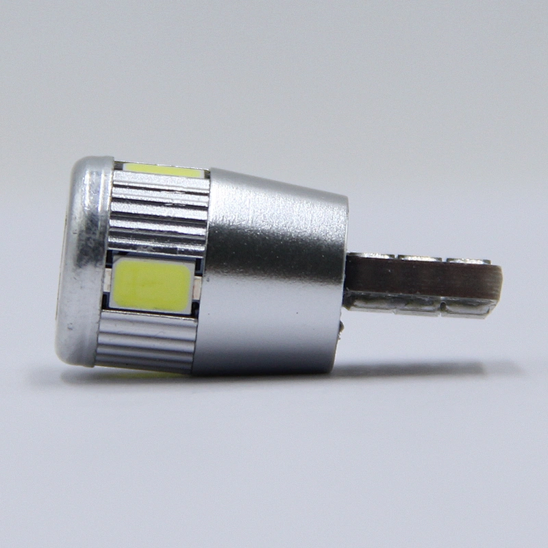 Powerful 10-32V DC AC 100lm 2w 0.17A T10 5630 6smd led light CANBUS