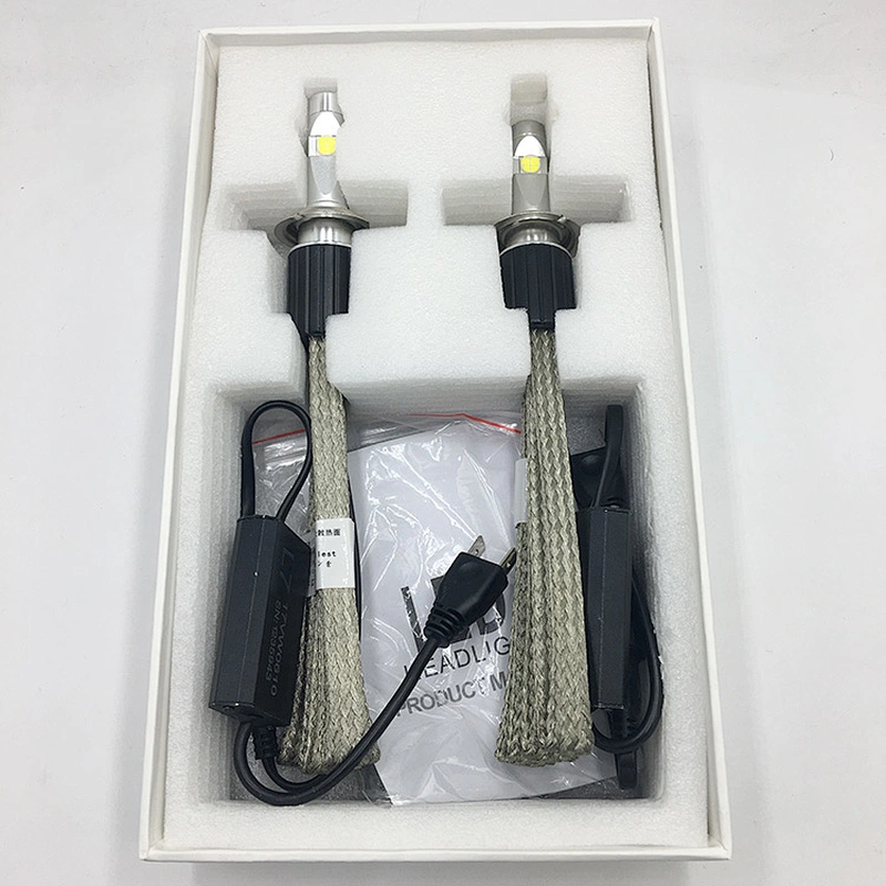 2018 popular patent L7 6600lm xhp70 led h7 headlight with 8 lighting modes