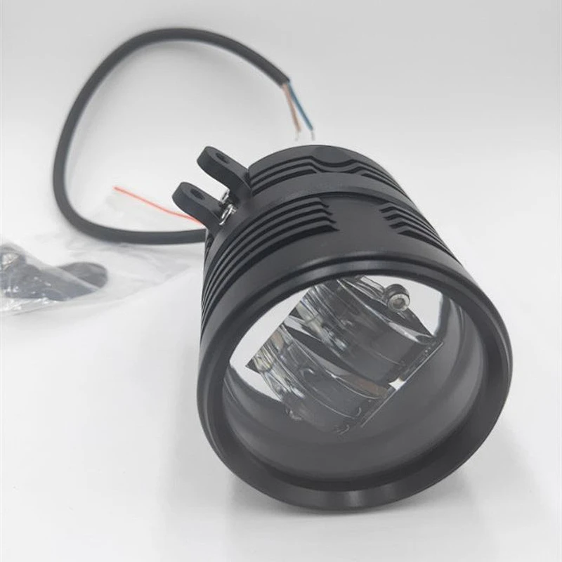 2019 M4S New design 45W Motorcycle double lenses LED Headlight White Headlamp IP68 waterproof 5000LM